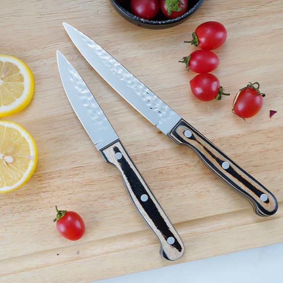 TWEE Hammered 15 PCS Kitchen Knife Block and Sharpener Premium Stainless Steel - Picture 5 of 8